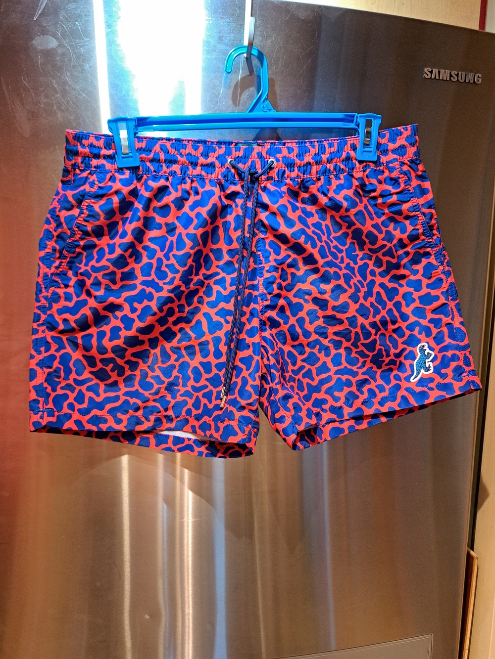 Paul Smith Red and Blue Patterned Men’s Swim Shorts